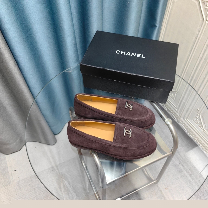 Ch*el leather shoes